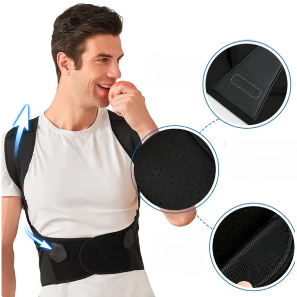 Posture Corrector Brace for Neck & Back Support – Adjustable, Discreet & Comfortable Alignment Support