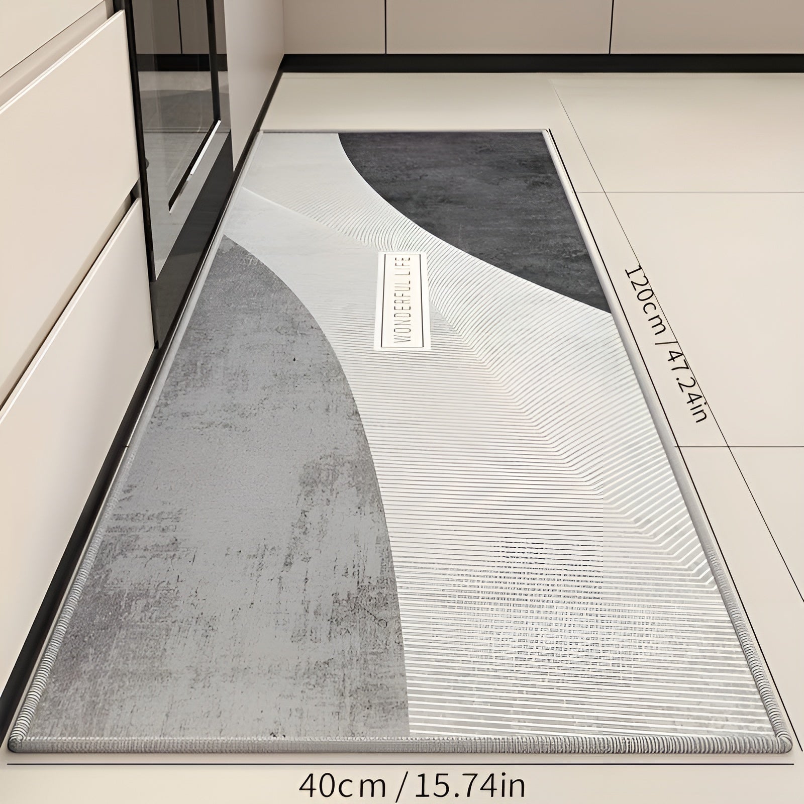 Soft Cushioned Kitchen Mat for Floor Comfort – Cozy Anti-Fatigue Mat for Cooking, Standing and Daily Kitchen Use