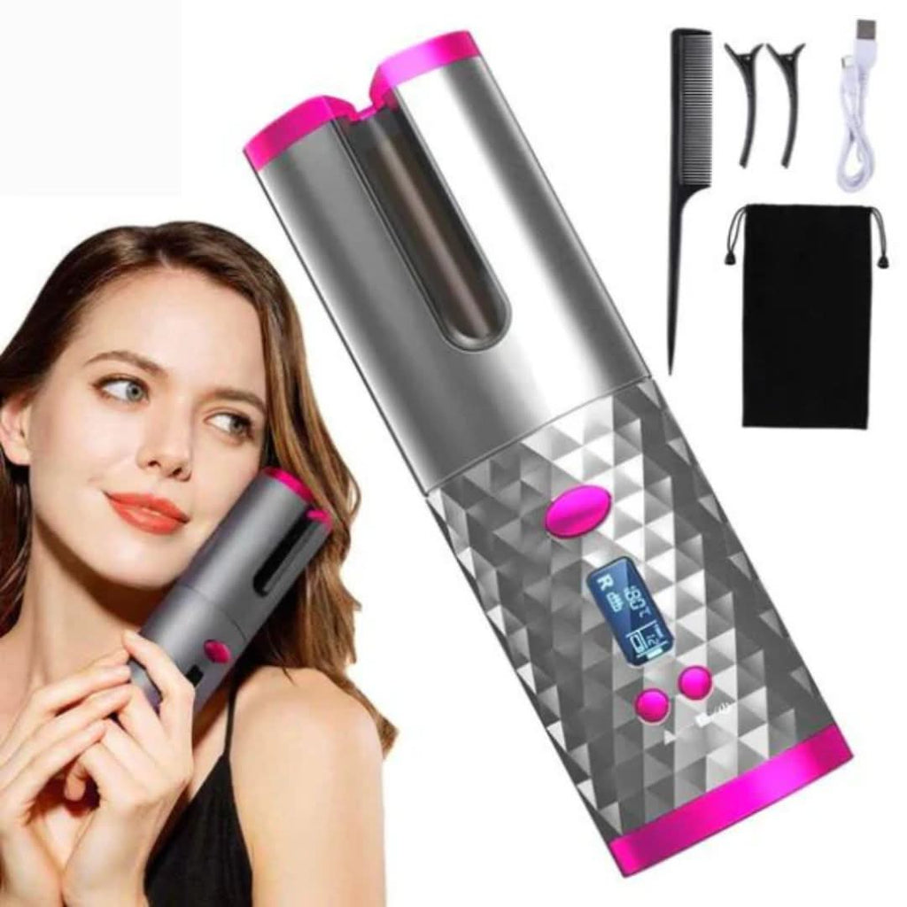 Portable Cordless Hair Curler for Styling – Rechargeable Curling Tool for Travel, Waves and Everyday Hair Looks