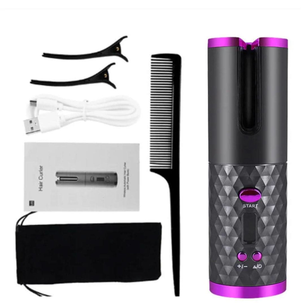 Portable Cordless Hair Curler for Styling – Rechargeable Curling Tool for Travel, Waves and Everyday Hair Looks