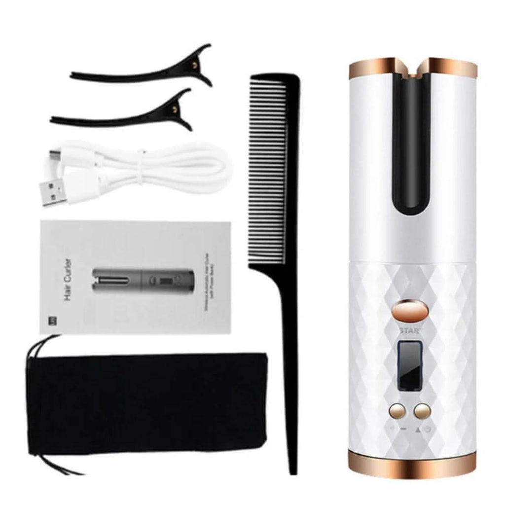 Portable Cordless Hair Curler for Styling – Rechargeable Curling Tool for Travel, Waves and Everyday Hair Looks