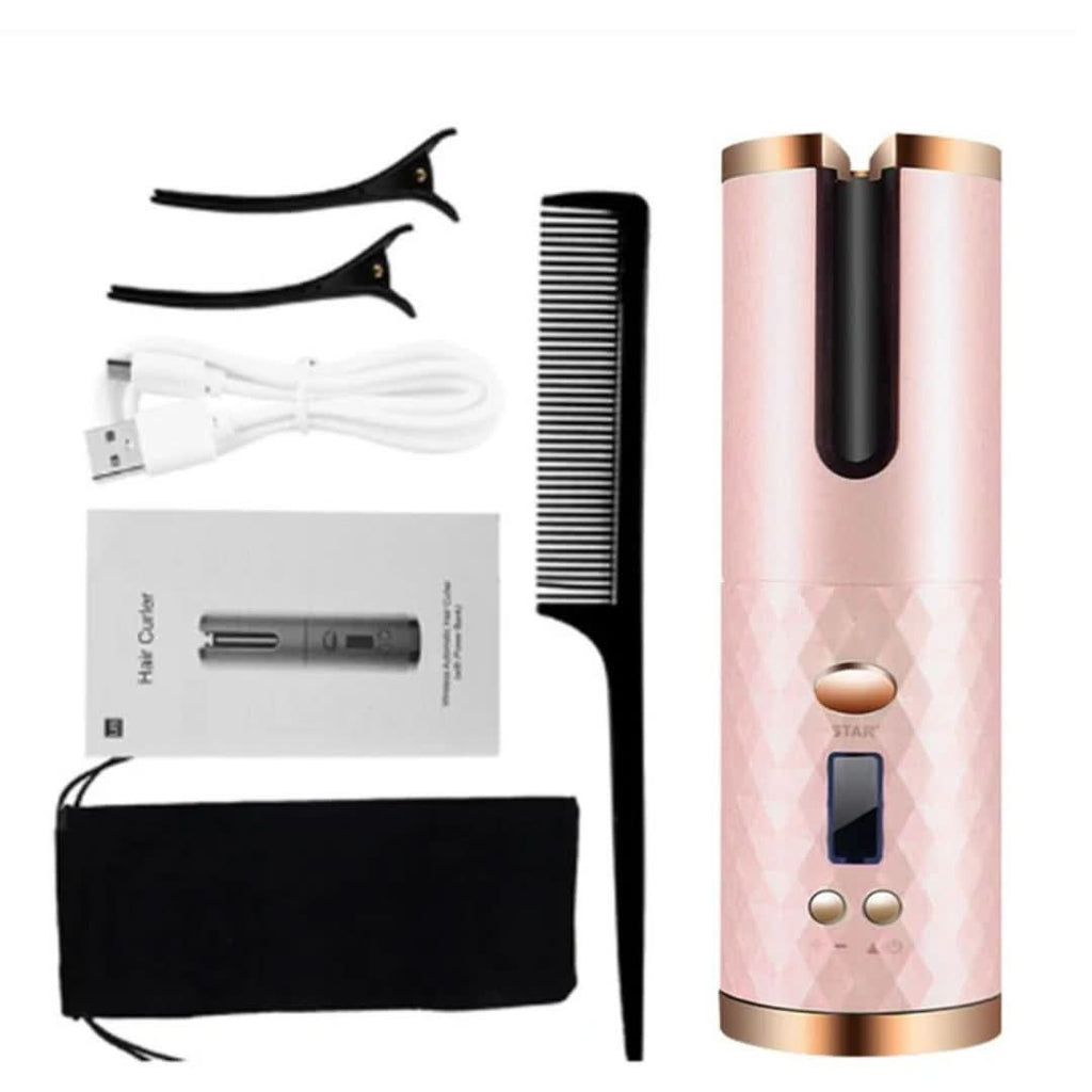 Portable Cordless Hair Curler for Styling – Rechargeable Curling Tool for Travel, Waves and Everyday Hair Looks