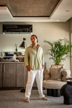 Classic Linen Long Sleeve Set - Old Money Style