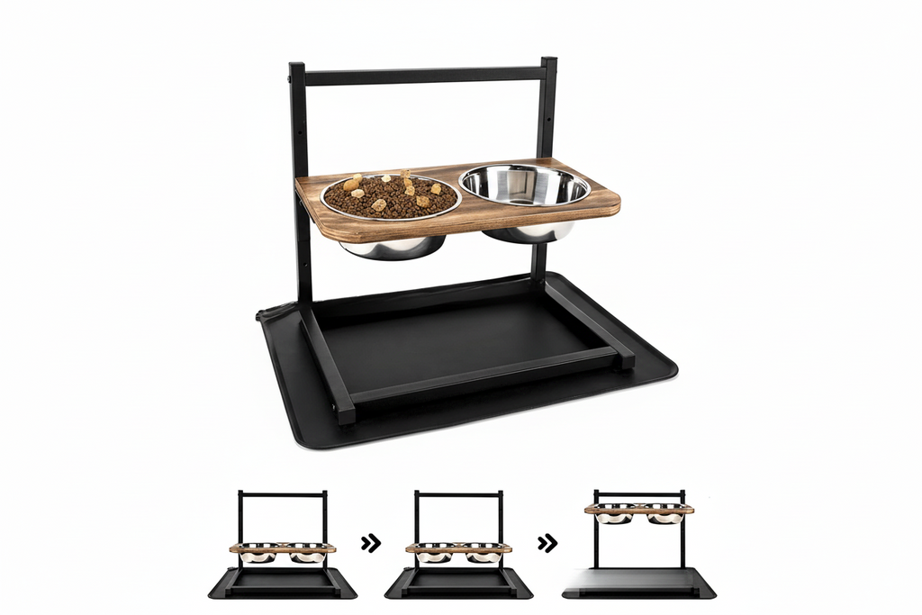 Raised Dog Feeding Station for Comfortable Mealtimes – Elevated Food and Water Bowl Stand for Dogs of All Sizes