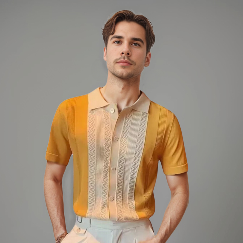 Men’s Short Sleeve Shirt for Everyday Wear – Casual Button-Up Top for Summer Outfits and Holidays