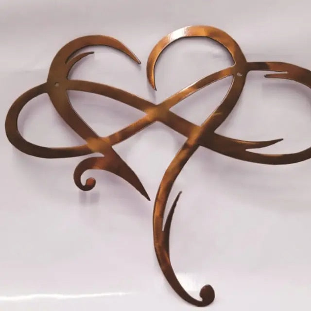 Infinite Heart Iron Wall Art - Timeless Love Design