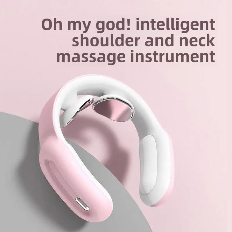 Heated Electric Neck Massager for Relaxation – Wearable Massage Device for Daily Comfort at Home or Work