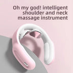 Heated Electric Neck Massager for Relaxation – Wearable Massage Device for Daily Comfort at Home or Work
