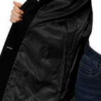 Elegant A-Line Women's Coat with Button Closure