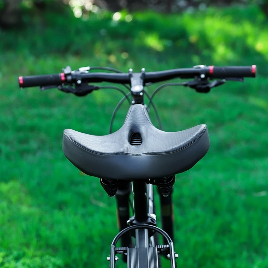 Ergonomic Ultra-Comfort Bike Saddle – Breathable Airflow Padding & Pressure-Relief Design | Fits MTB & Road Bikes