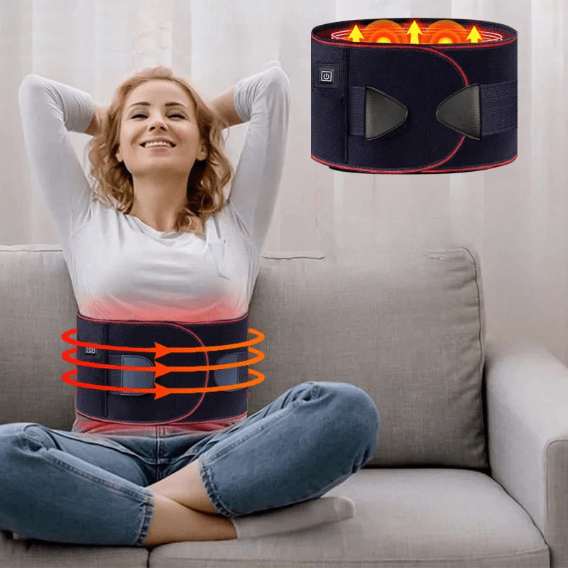 Heated Lower Back Support Belt for Daily Comfort – Adjustable Waist Support for Home, Work and Relaxation