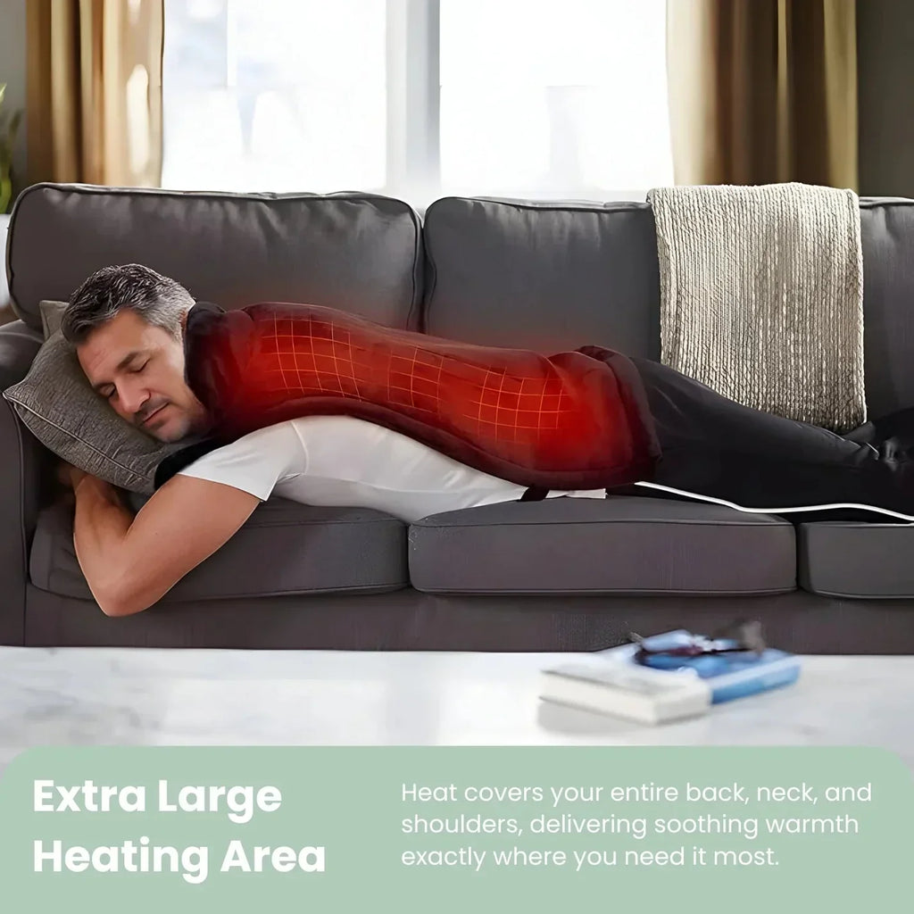 Back Heating Pad for Relaxation and Daily Comfort – Warm Support Cushion for Home Use and Stress Relief