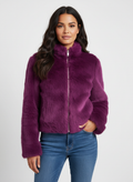 Faux Fur Short Jacket for Women – Cozy Cropped Outerwear for Casual Wear and Winter Outfits
