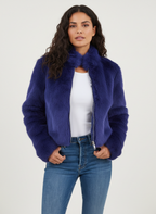 Faux Fur Short Jacket for Women – Cozy Cropped Outerwear for Casual Wear and Winter Outfits