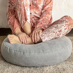 Round Meditation and Yoga Cushion for Floor Seating – Comfortable Support Pillow for Mindfulness, Stretching and Relaxation
