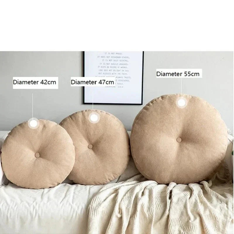 Round Meditation and Yoga Cushion for Floor Seating – Comfortable Support Pillow for Mindfulness, Stretching and Relaxation