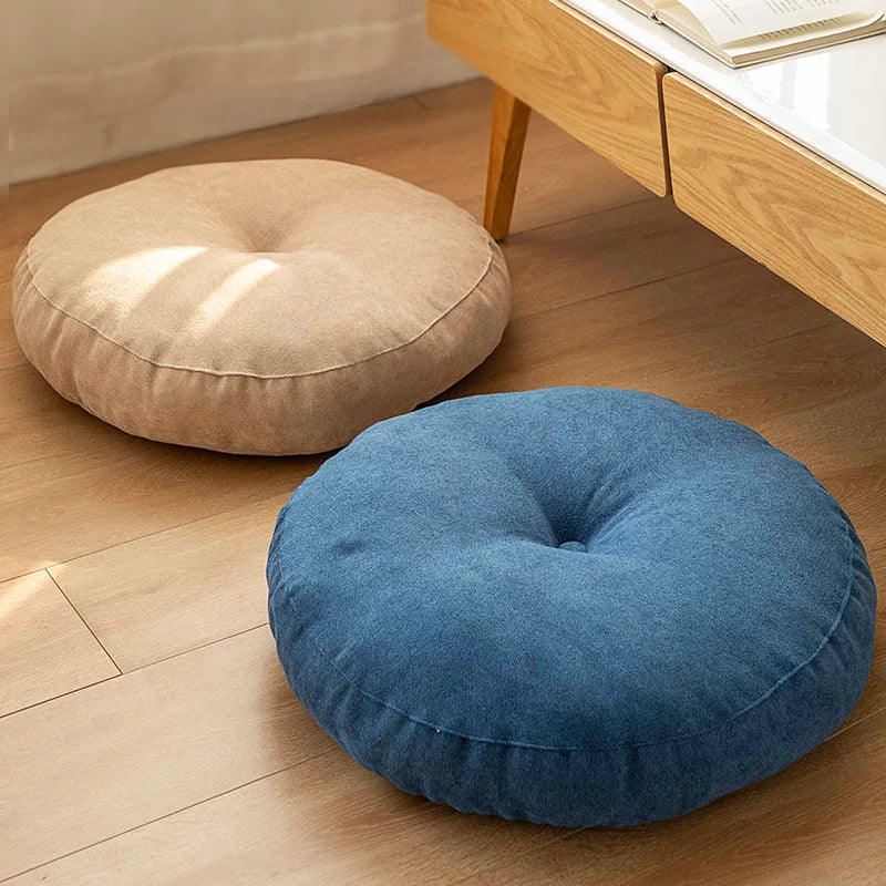 Round Meditation and Yoga Cushion for Floor Seating – Comfortable Support Pillow for Mindfulness, Stretching and Relaxation