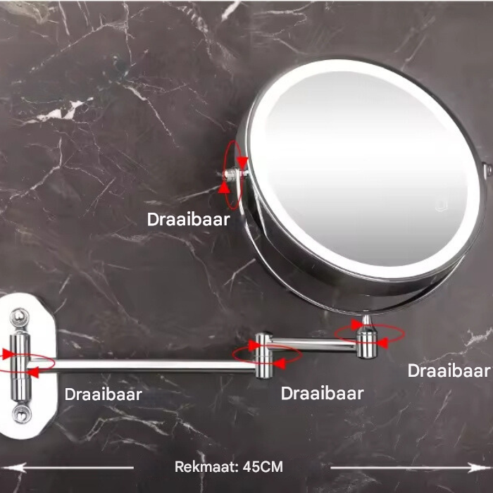 LED Makeup Mirror with Adjustable Lighting – Illuminated Vanity Mirror for Makeup Application and Daily Beauty Routines