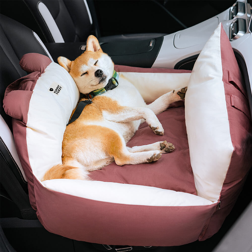 Dog Car Bed for Safe Travel – Comfortable Pet Car Seat for Back Seat Rides and Everyday Trips