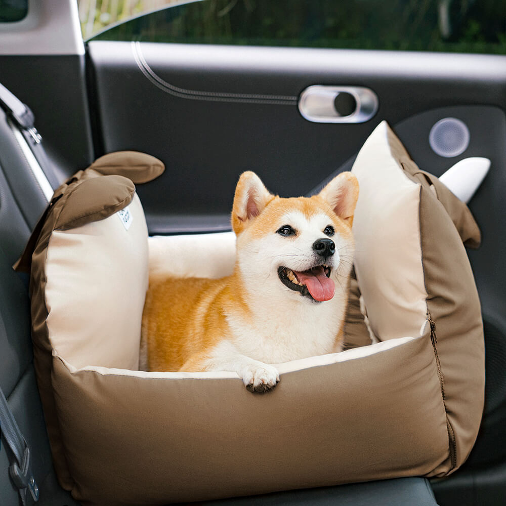 Dog Car Bed for Safe Travel – Comfortable Pet Car Seat for Back Seat Rides and Everyday Trips