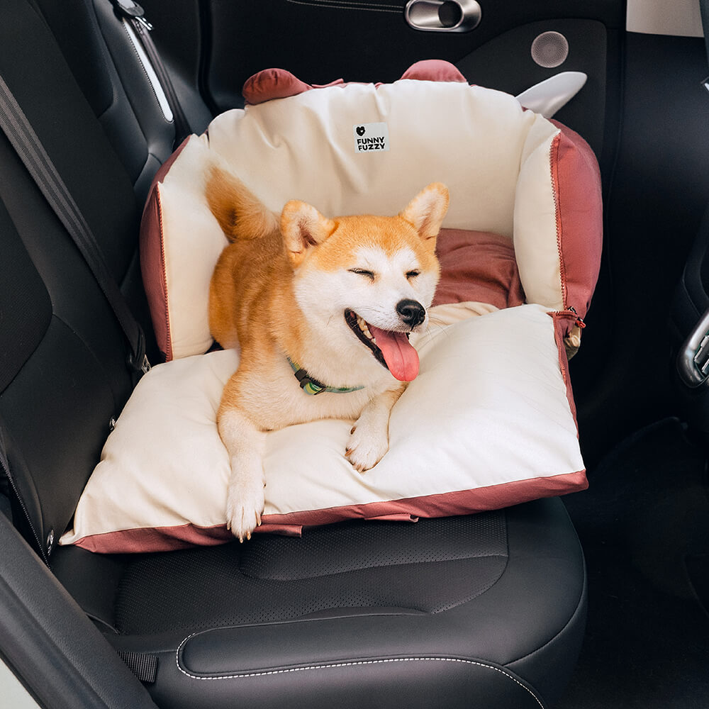 Dog Car Bed for Safe Travel – Comfortable Pet Car Seat for Back Seat Rides and Everyday Trips