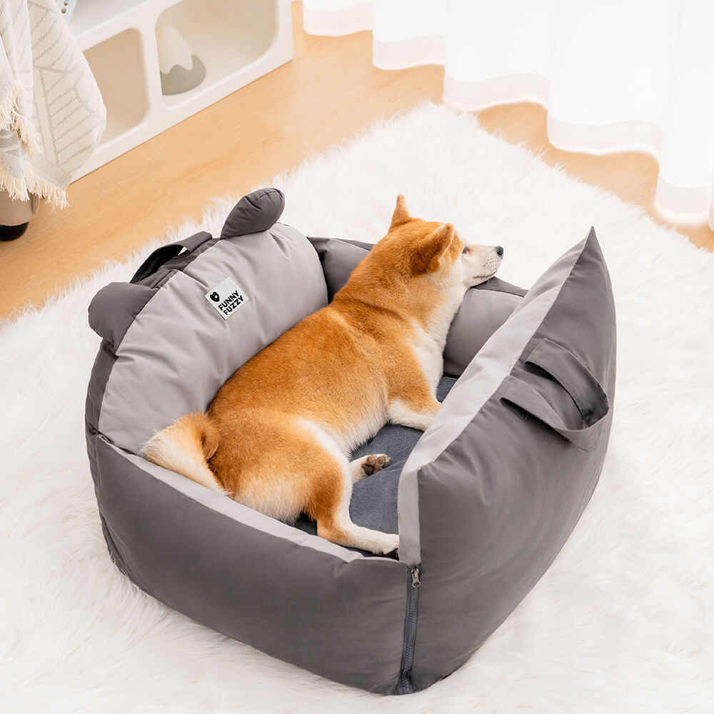 Dog Car Bed for Safe Travel – Comfortable Pet Car Seat for Back Seat Rides and Everyday Trips