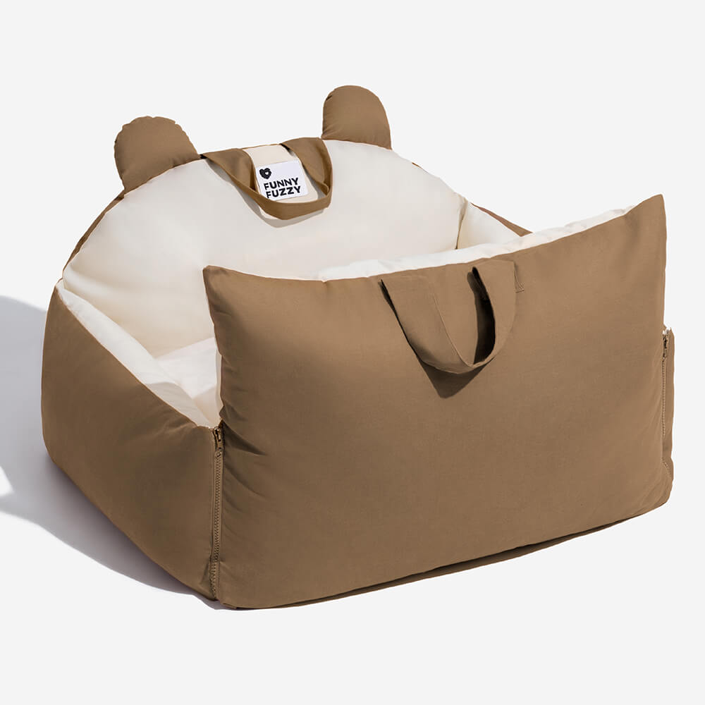 Dog Car Bed for Safe Travel – Comfortable Pet Car Seat for Back Seat Rides and Everyday Trips