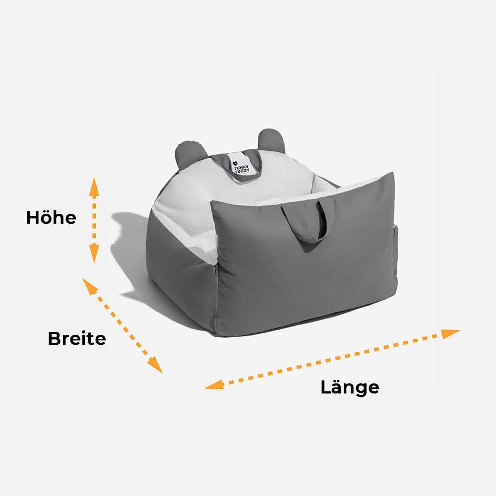 Dog Car Bed for Safe Travel – Comfortable Pet Car Seat for Back Seat Rides and Everyday Trips