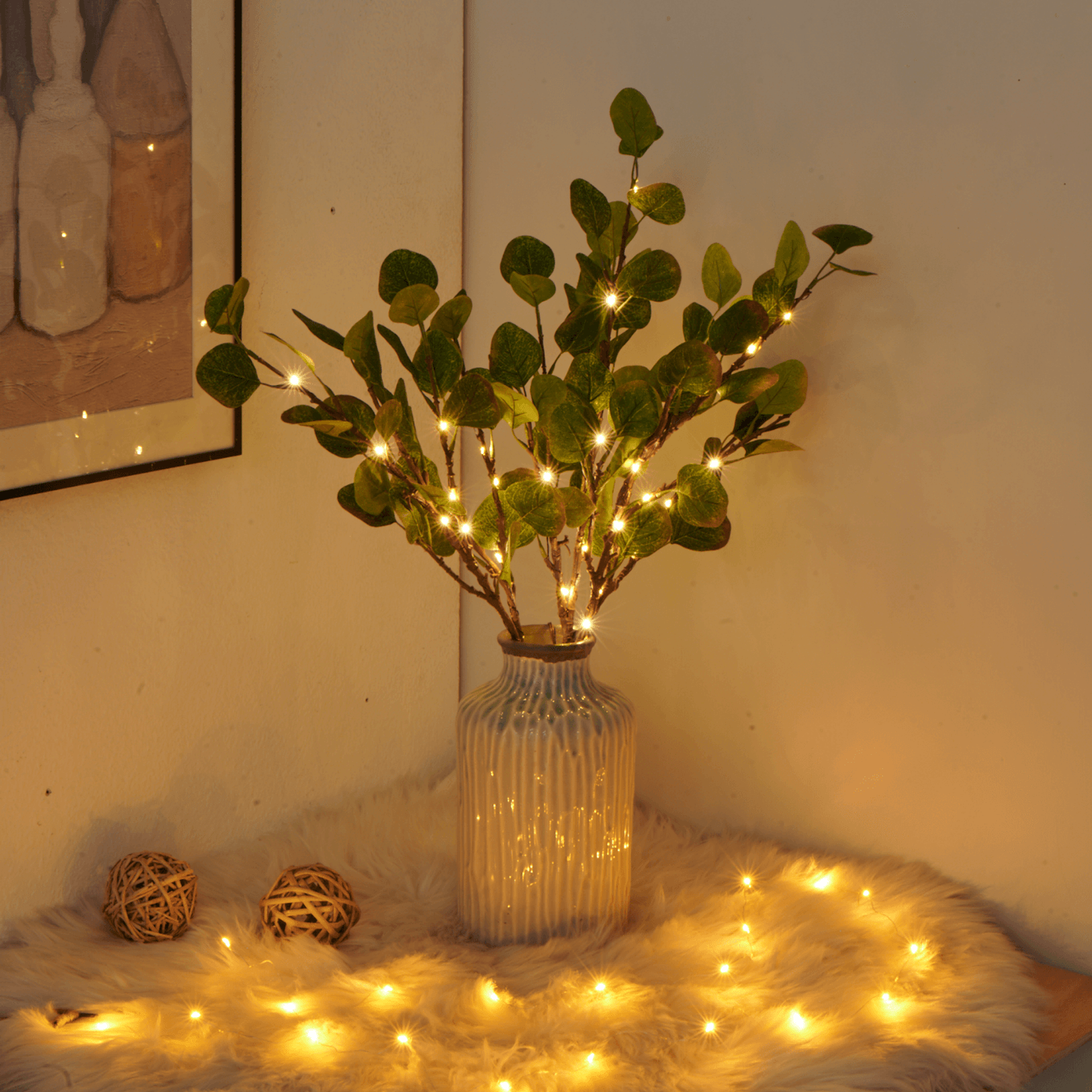GlowBranch: Enchanting LED Tree Branch for a Touch of Magic