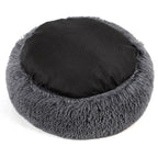 Round Plush Dog Bed for Ultimate Comfort – Calming Soft Pet Bed for Small and Large Dogs