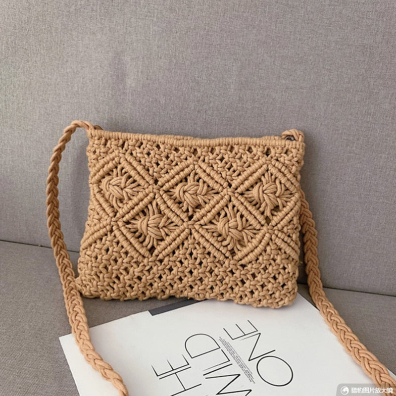 Mira Solis. – Woven Summer Shoulder Bag