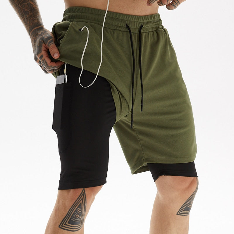 Taro Finn. – Men’s Running Shorts with Inner Compression Layer