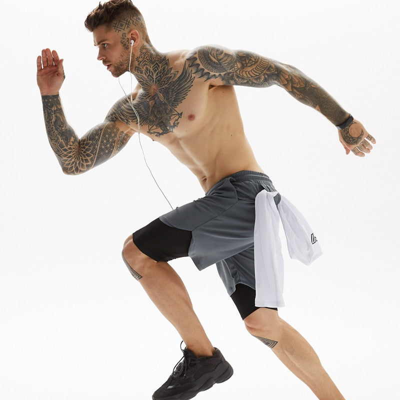 Taro Finn. – Men’s Running Shorts with Inner Compression Layer