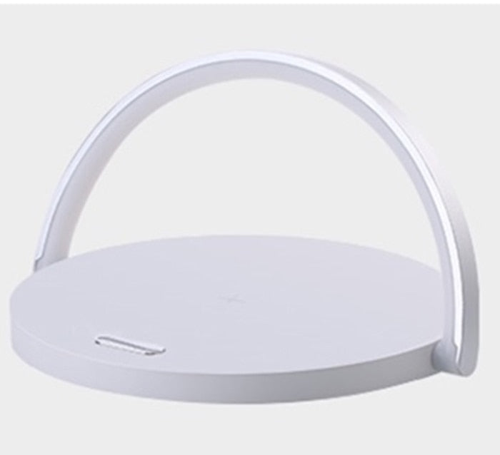 3-in-1 Ambient Night Light with Wireless Charging – Bedside Lamp and Charging Station for Bedroom Use