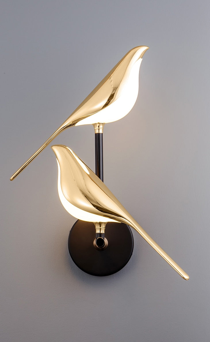 Bird-Inspired Wall Lamp for Modern Home Decor – Contemporary LED Wall Lighting for Living Room, Bedroom and Hallway