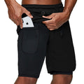Taro Finn. – Men’s Running Shorts with Inner Compression Layer