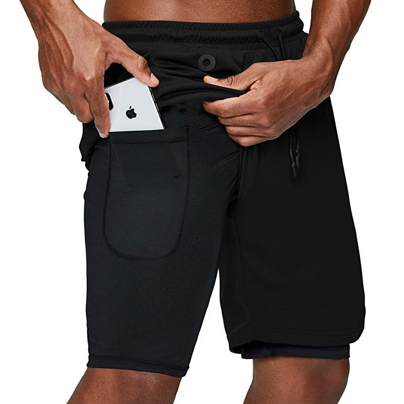Taro Finn. – Men’s Running Shorts with Inner Compression Layer