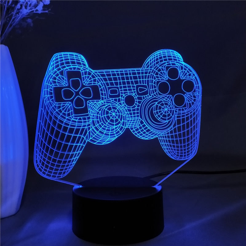 Gaming Night Lamp for Bedroom Decor – LED Ambient Lighting for Cozy Setup, Desk Spaces and Relaxing Nights
