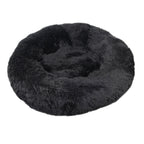 Round Plush Dog Bed for Ultimate Comfort – Calming Soft Pet Bed for Small and Large Dogs