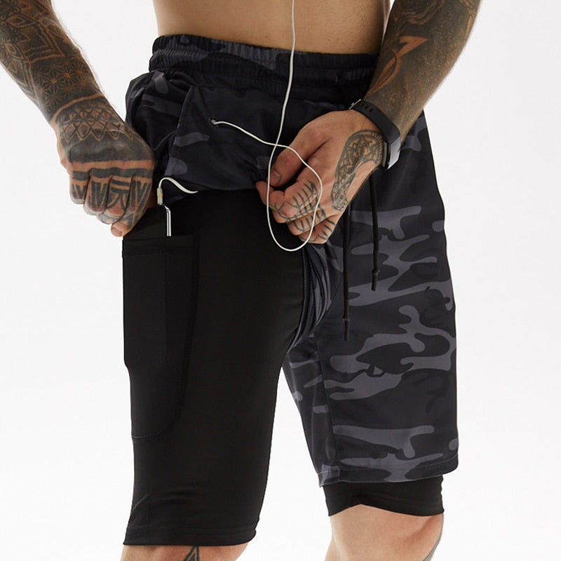 Taro Finn. – Men’s Running Shorts with Inner Compression Layer