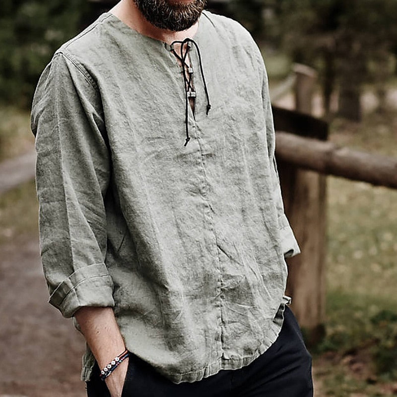 Cael Ren. – Lightweight Men’s Linen Blouse & T-Shirt for Summer Style