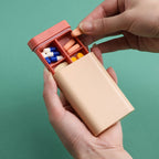 Nordic-Style Supplement Storage Box for Daily Use – Organized Pill Organizer for Home, Travel and Wellness Routines