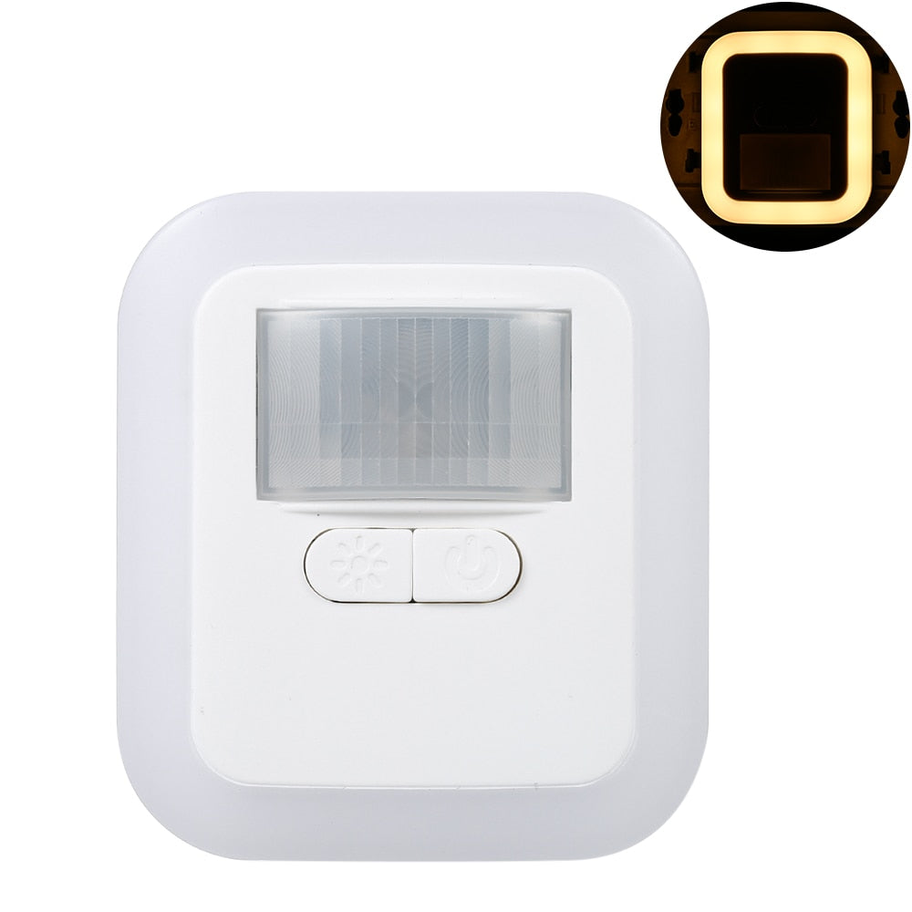 Motion-Activated LED Night Light with Sensor – Automatic Wall and Hallway Lighting for Safe Nighttime Visibility