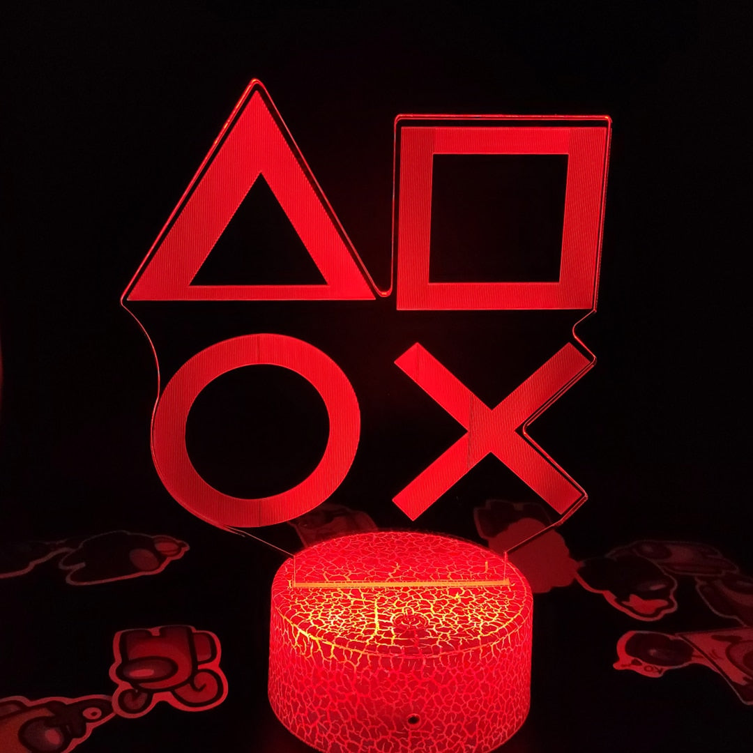 Gaming Night Lamp for Bedroom Decor – LED Ambient Lighting for Cozy Setup, Desk Spaces and Relaxing Nights