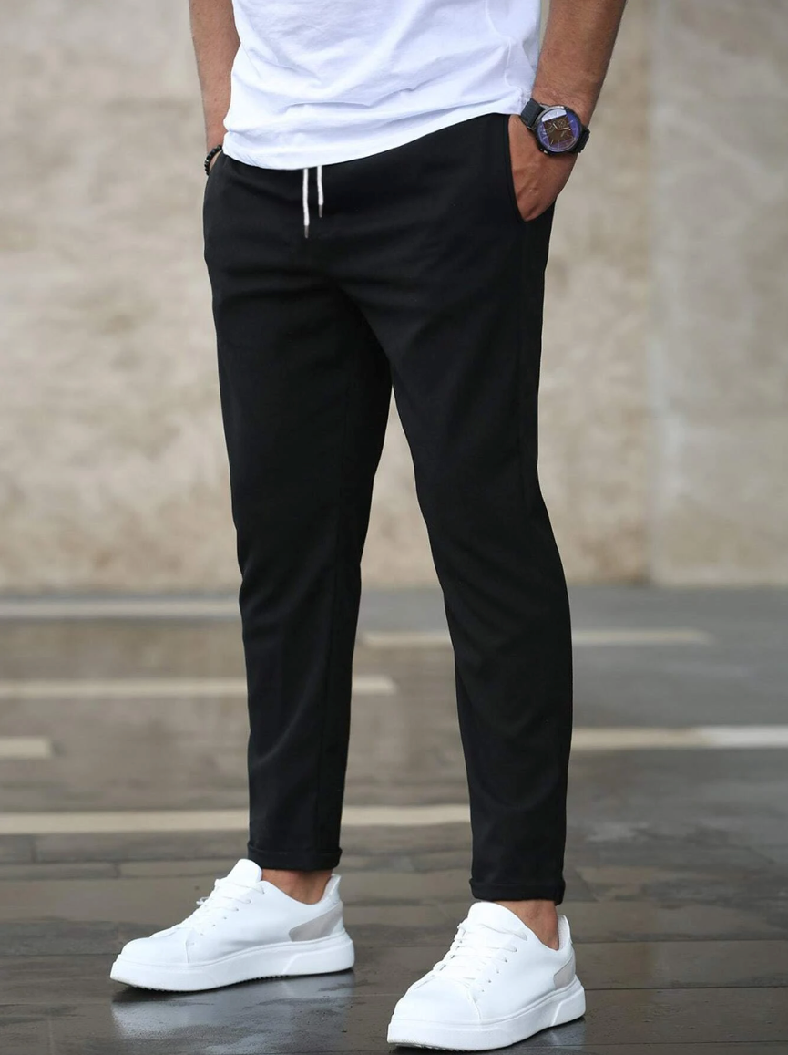 Men’s Stretch Trousers for Everyday Wear – Comfortable Slim-Fit Pants for Work, Casual Outfits and Modern Style
