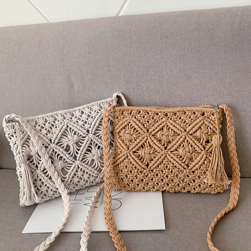 Mira Solis. – Woven Summer Shoulder Bag
