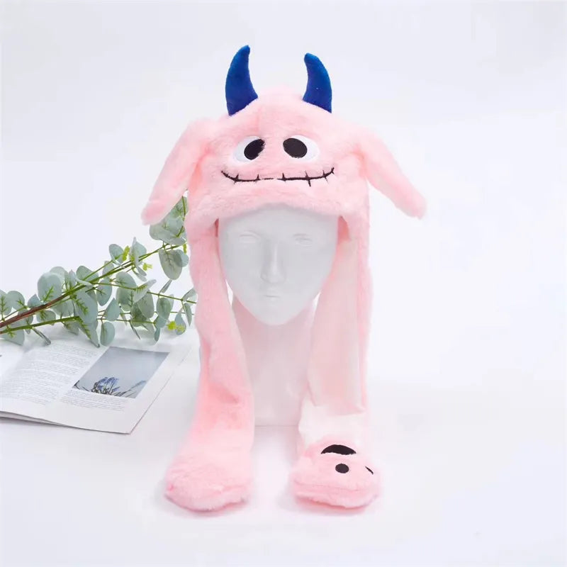 Interactive Bunny Ears Hat for Kids and Adults – Cute Plush Hat with Moving Ears for Play, Costumes and Gifts