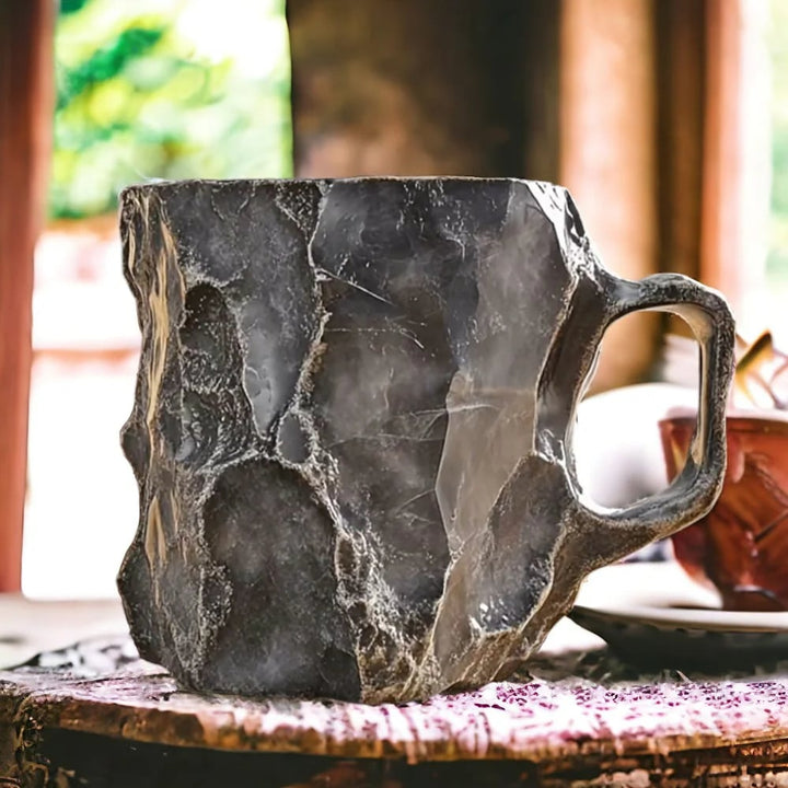 Handcrafted Insulated Mug – Unique Crystal-Inspired Design for Hot & Cold Drinks