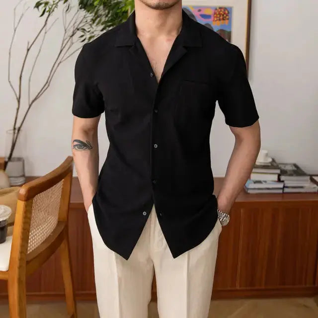 Men’s Relaxed Fit Short Sleeve Summer Shirt – Classic Casual Top for Holidays, Work and Everyday Wear