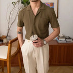 Men’s Relaxed Fit Short Sleeve Summer Shirt – Classic Casual Top for Holidays, Work and Everyday Wear